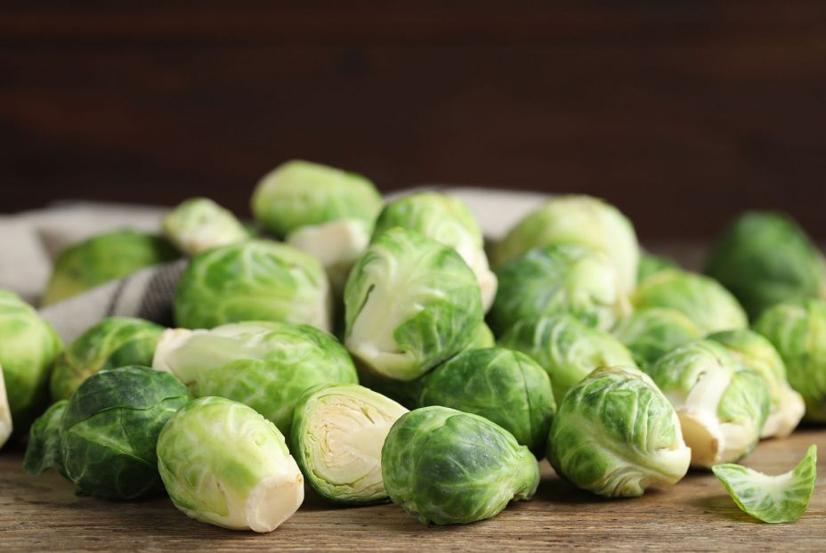 bigstock Fresh Brussels Sprouts On Wood 397938014
