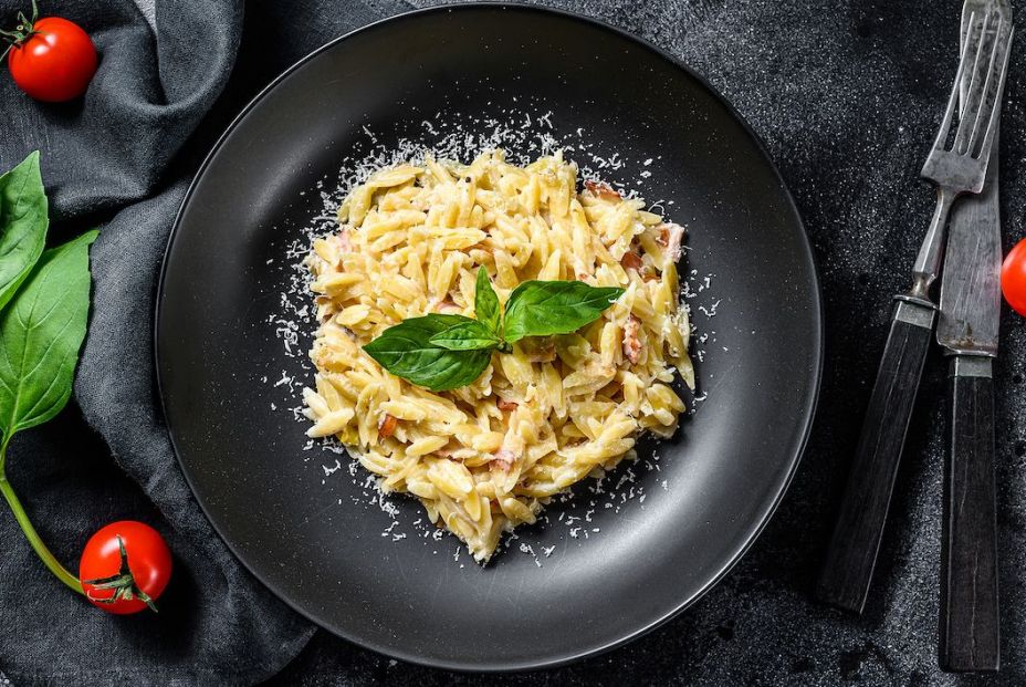 bigstock Italian Pasta Orzo Recipe Wit 391442732