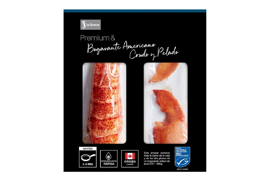 bogavante pelado crudo msc premium