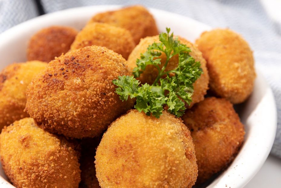 bigstock Homemade Croquettes In A Ceram 394477964