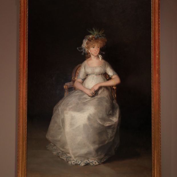 La obra restaurada por Elisa Mora de 'La condesa de Chinchón’ de Francisco de Goya, en el Museo del Prado