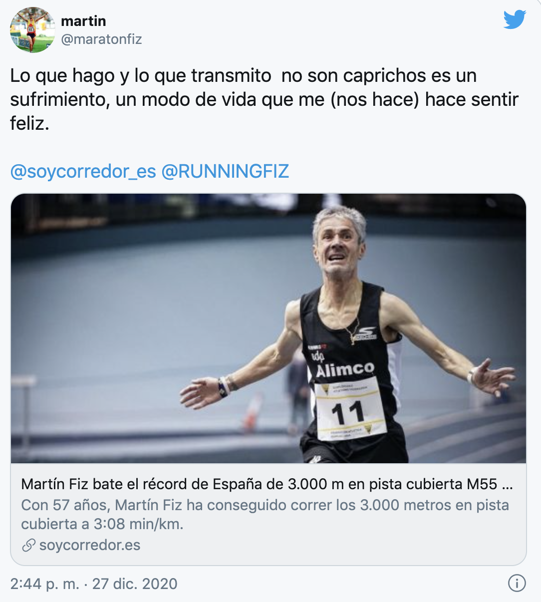 Cuenta en Twitter de Martín Fiz