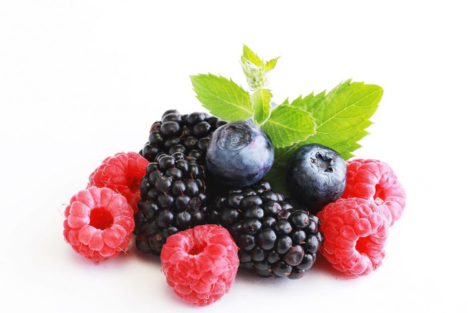 bigstock Mix berries with leaf Various 398335400