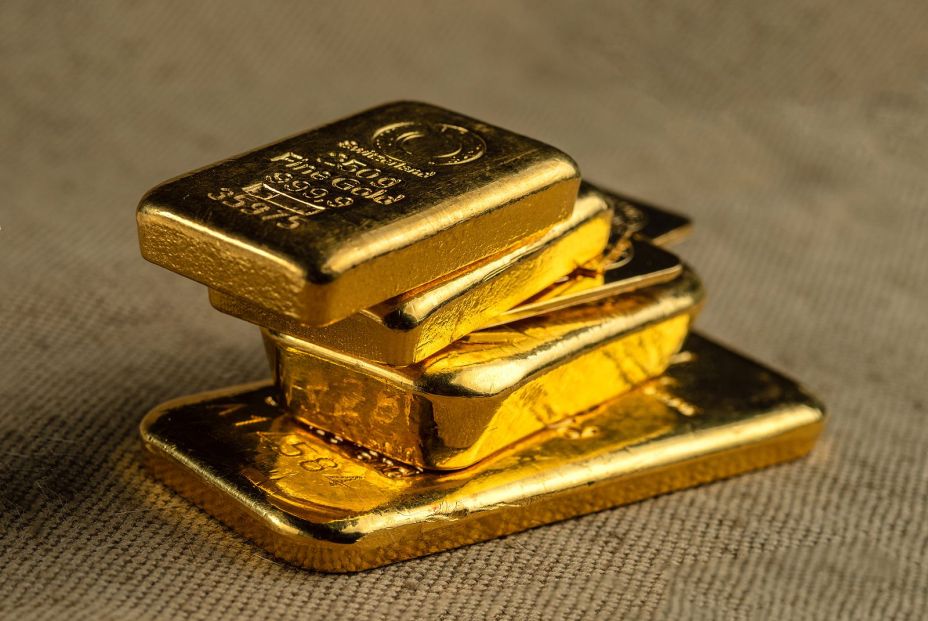 bigstock Gold Bullion A Stack Of Gold  398974880