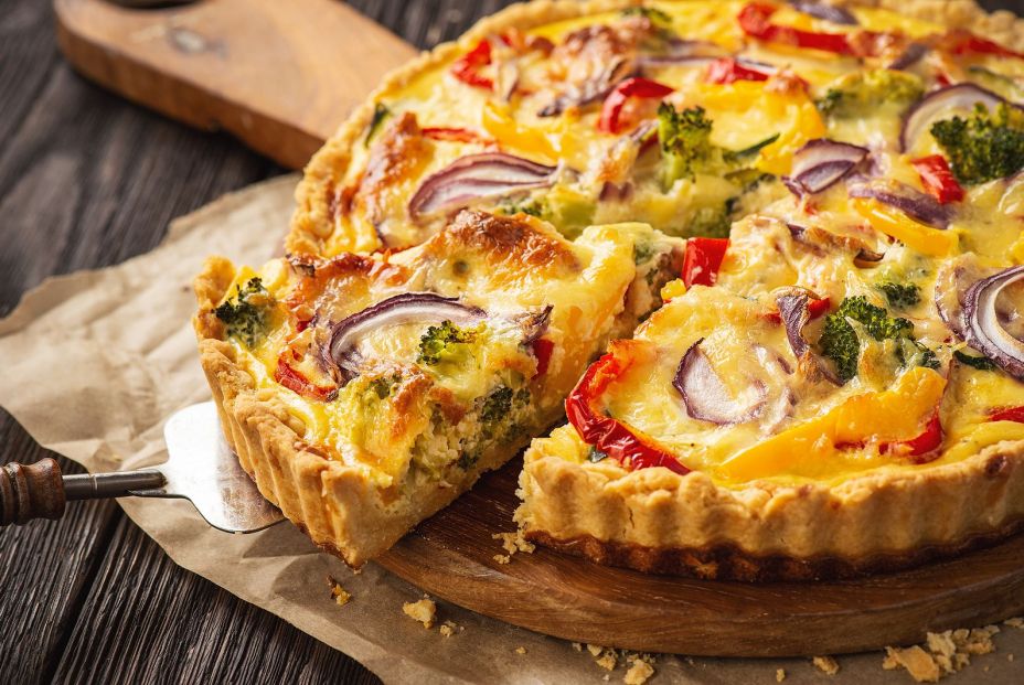 bigstock Homemade Quiche With Vegetable 365057503