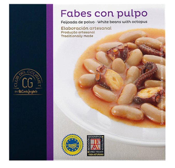 Fabes con pulpo El Corte Inglés