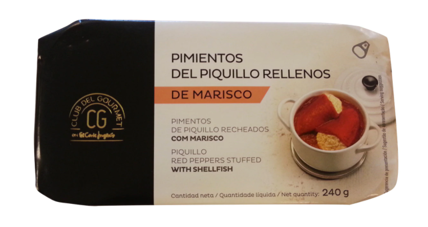 Pimientos de piquillo relleno El Corte Inglés