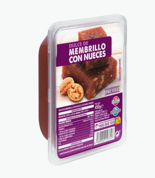 Membrillo con nueces