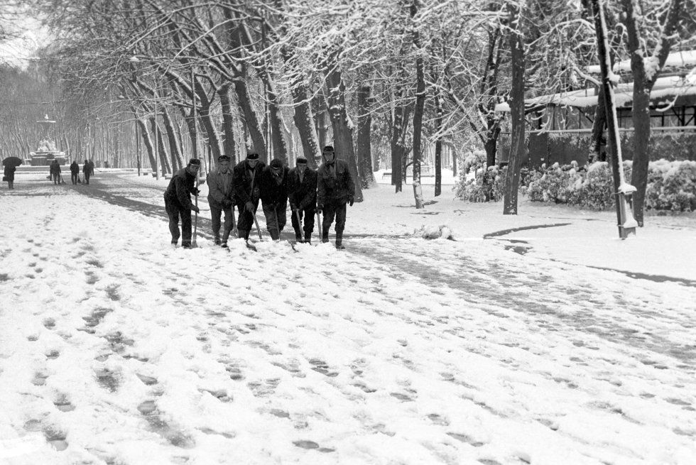 El precedente de 'Filomena': las imágenes de la gran nevada en Madrid de 1971