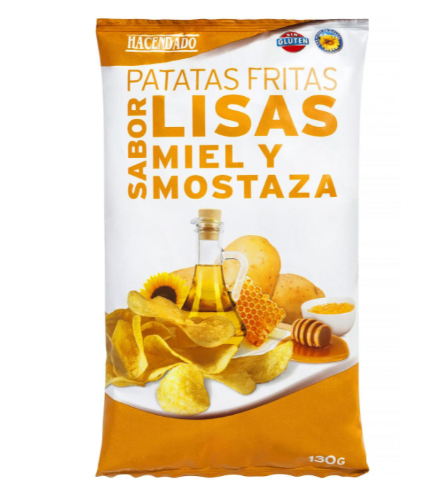 Patatas fritas miel y mostaza Mercadona