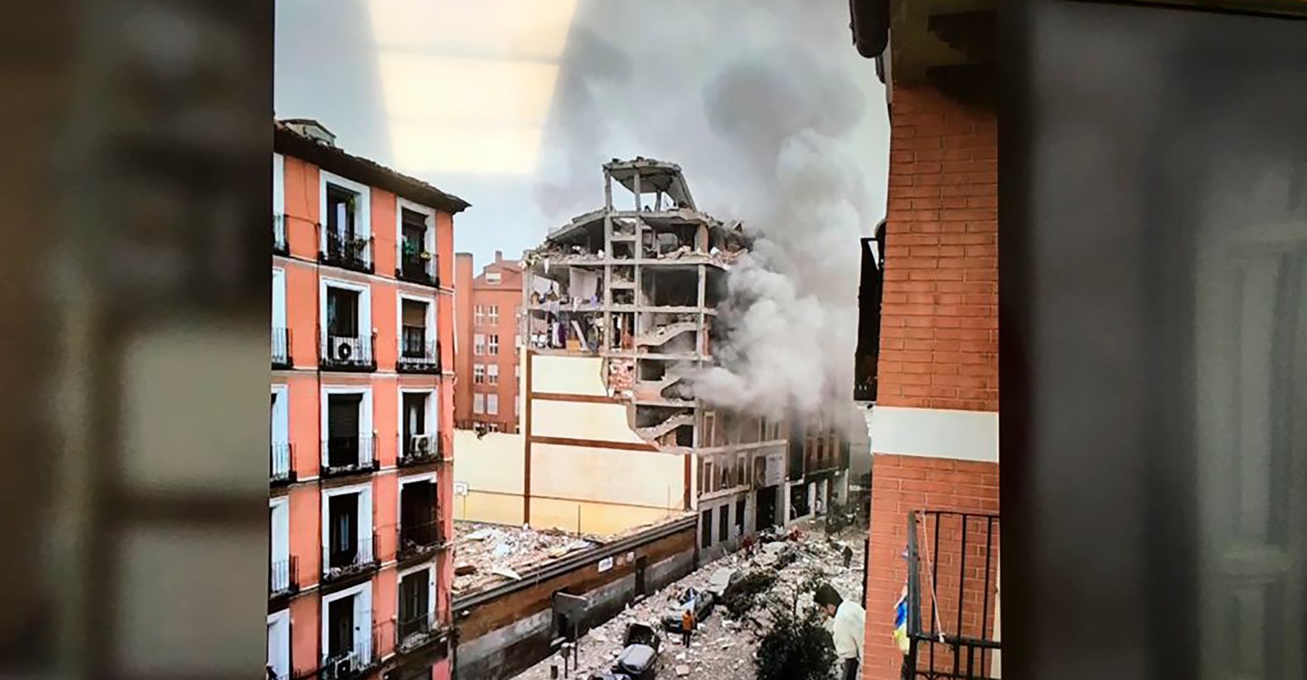 Fuerte explosión en el centro de Madrid