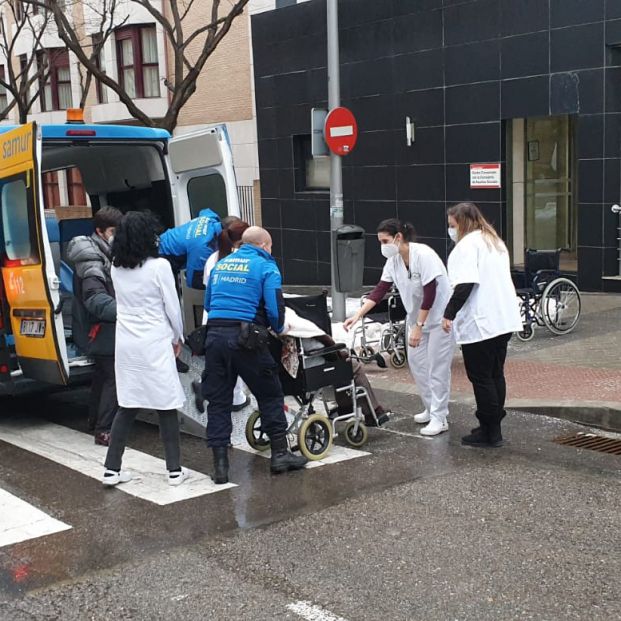 Explosión en Madrid: Mayores trasladados Explosión en Madrid: Mayores trasladados