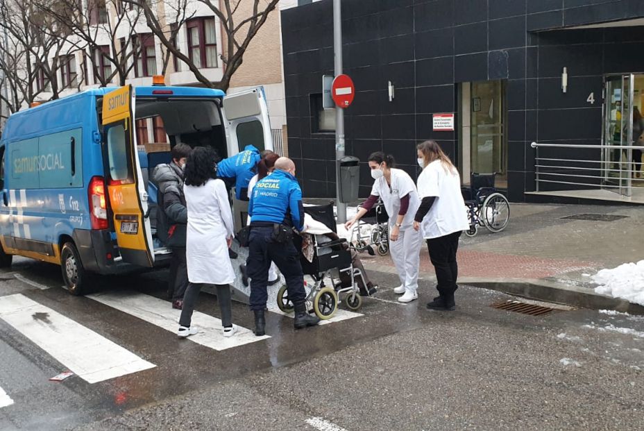 Explosión en Madrid: Mayores trasladados Explosión en Madrid: Mayores trasladados