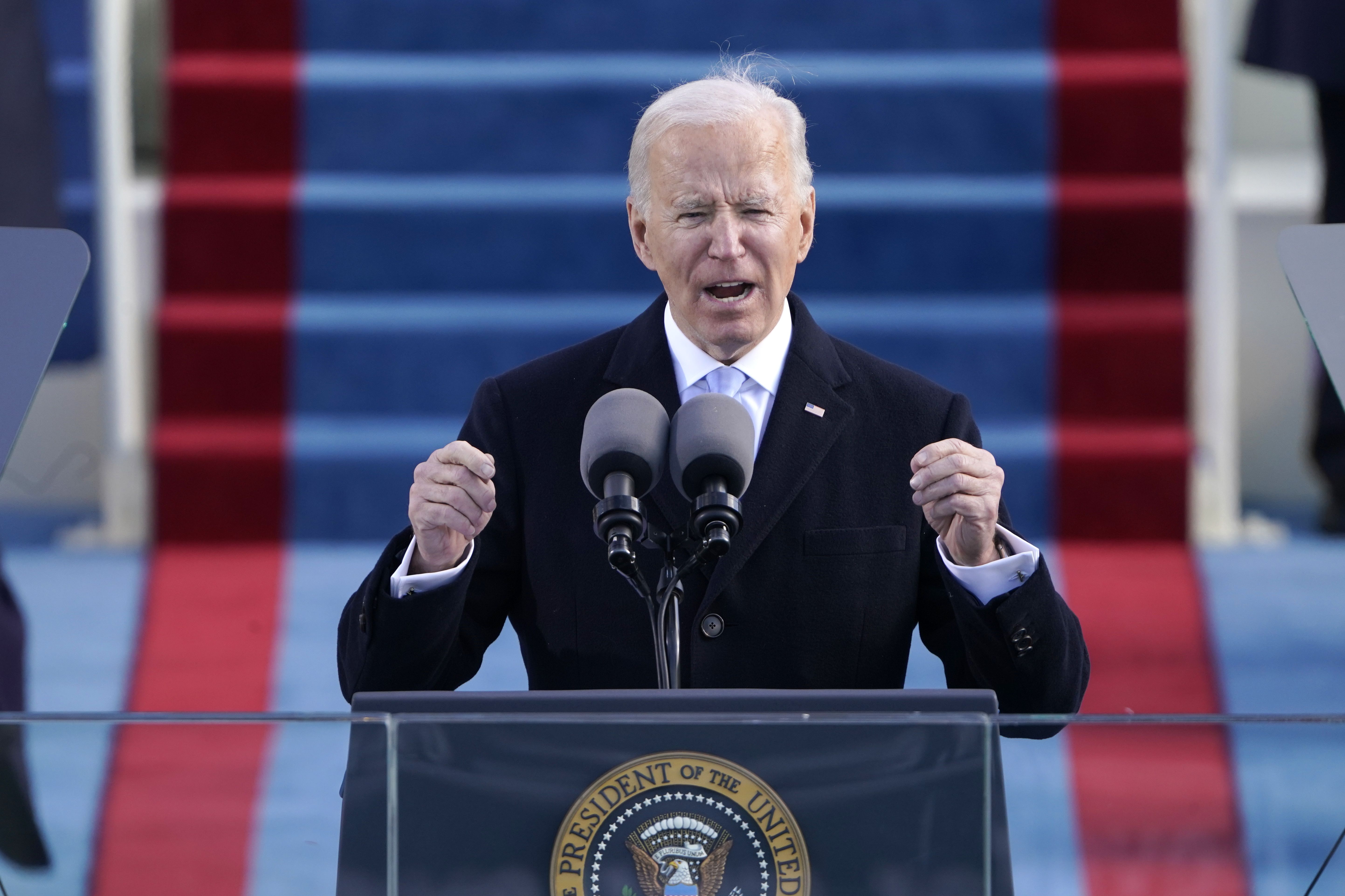 EuropaPress 3527990 january 20 2021 washington dc united states president joe biden speaks