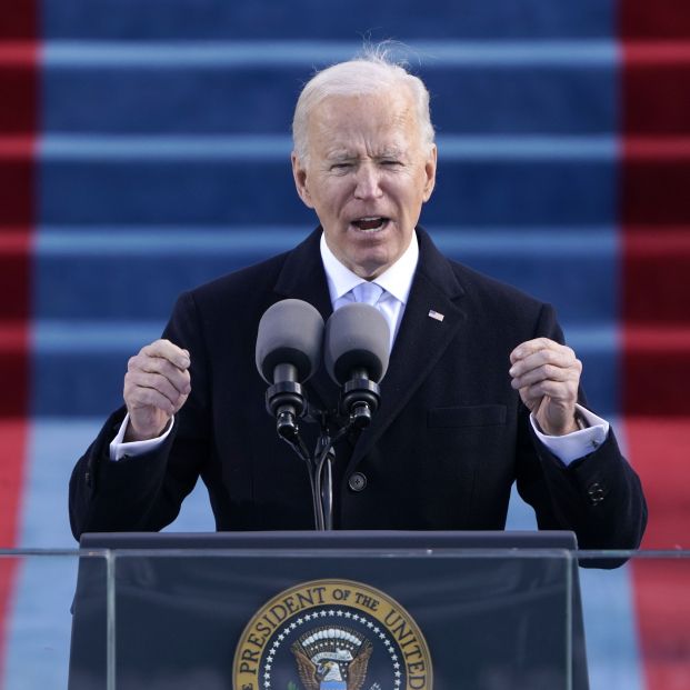 EuropaPress 3527990 january 20 2021 washington dc united states president joe biden speaks