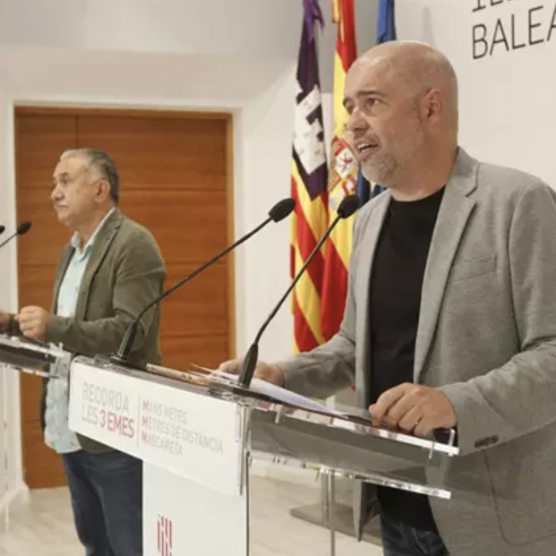 Unai Sordo y Pepe Álvarez. Foto: Europa Press