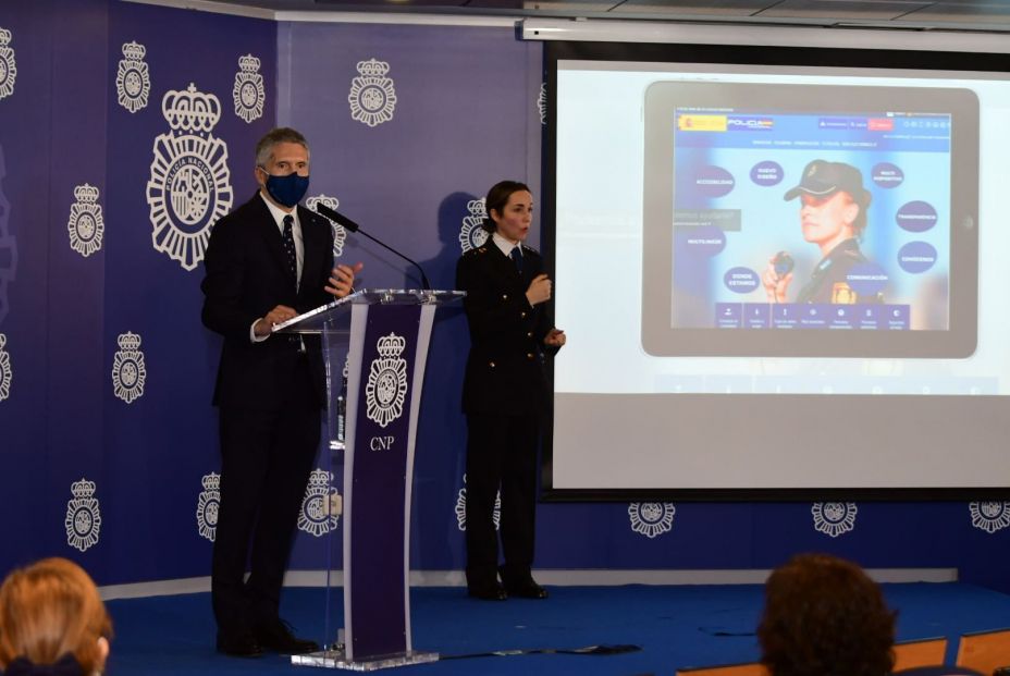 EuropaPress 3536549 nota prensa grande marlaska senala proceso transformacion digital policia