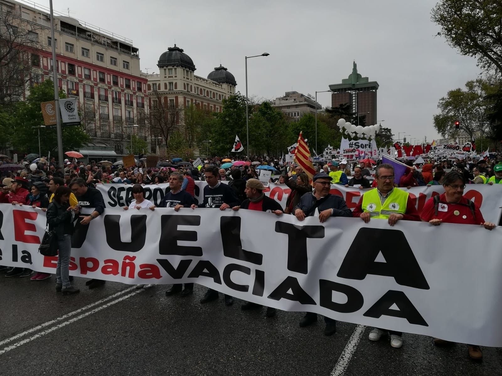 Manifestación la España Vaciada en Madrid contra la despoblación