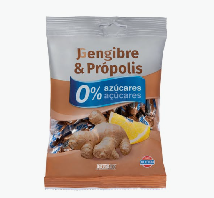 Caramelos propolis y jengibre