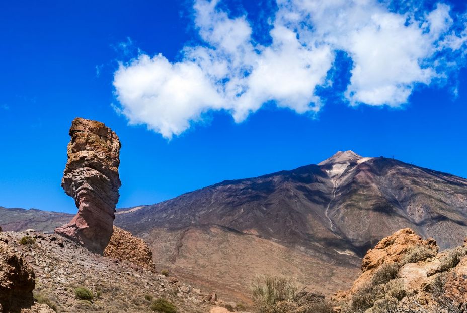 bigstock Blue Sky Over Teide Volcano Wi 382609769