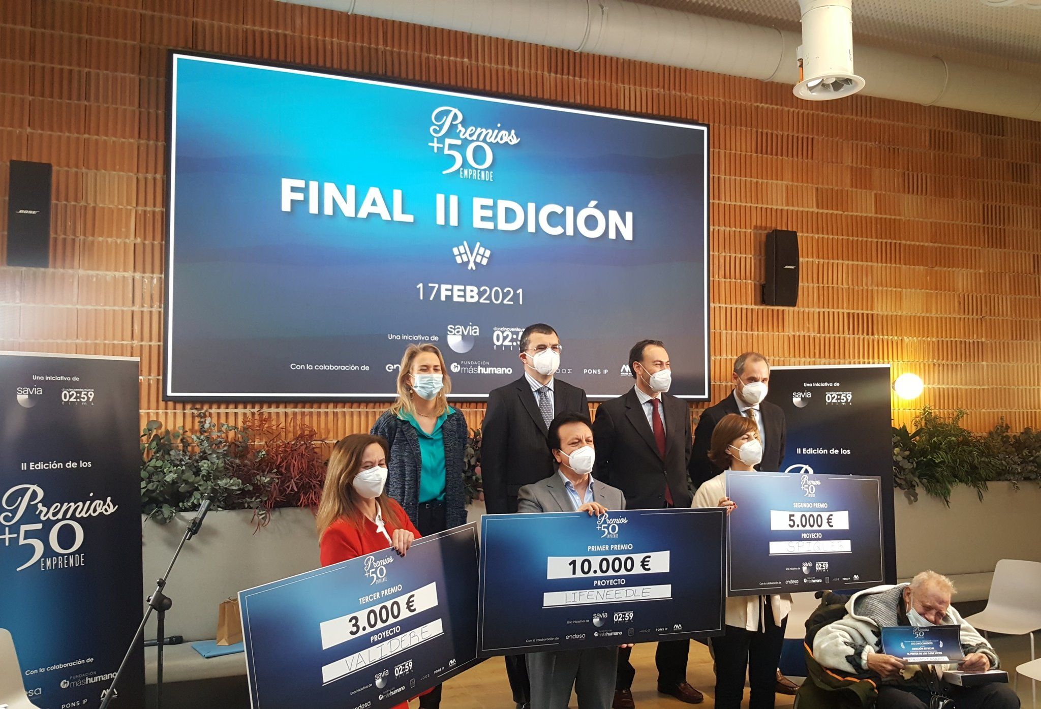 Ganadores de los Premios +50 Emprende 2021