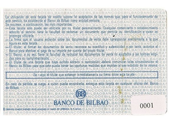 Primera tarjeta de crédito en España