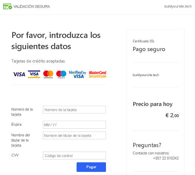 pago web