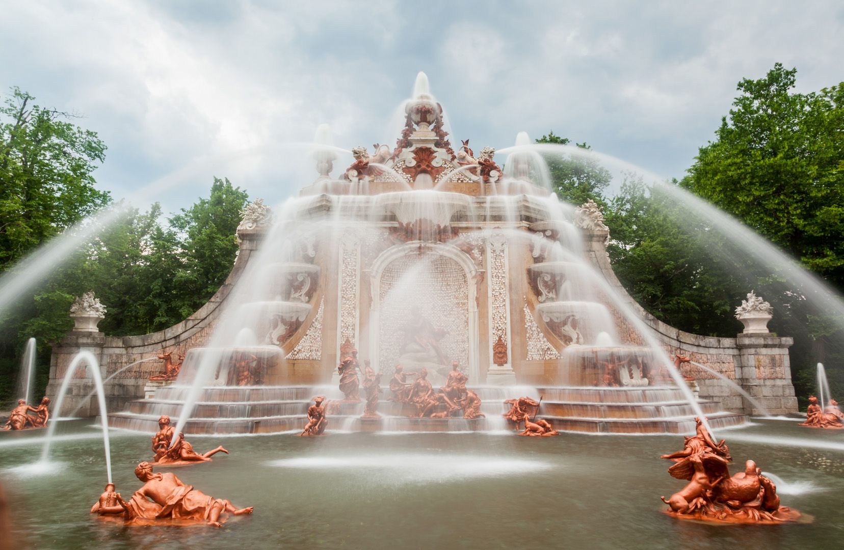 Palacios Reales: jardines y fuente del palacio de La Granja de San Ildefonso (web Patrimonio Nacional)