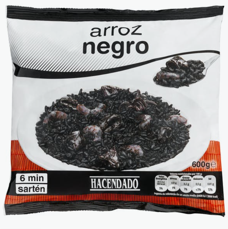 Arroz negro Mercadona