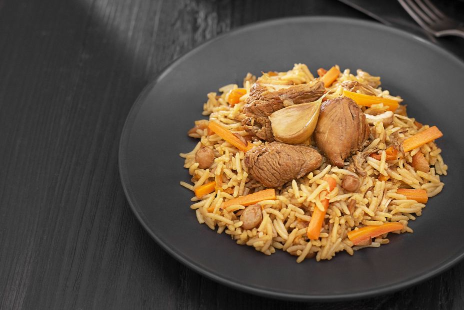 bigstock Traditional Pilaf With Turkey  357226571