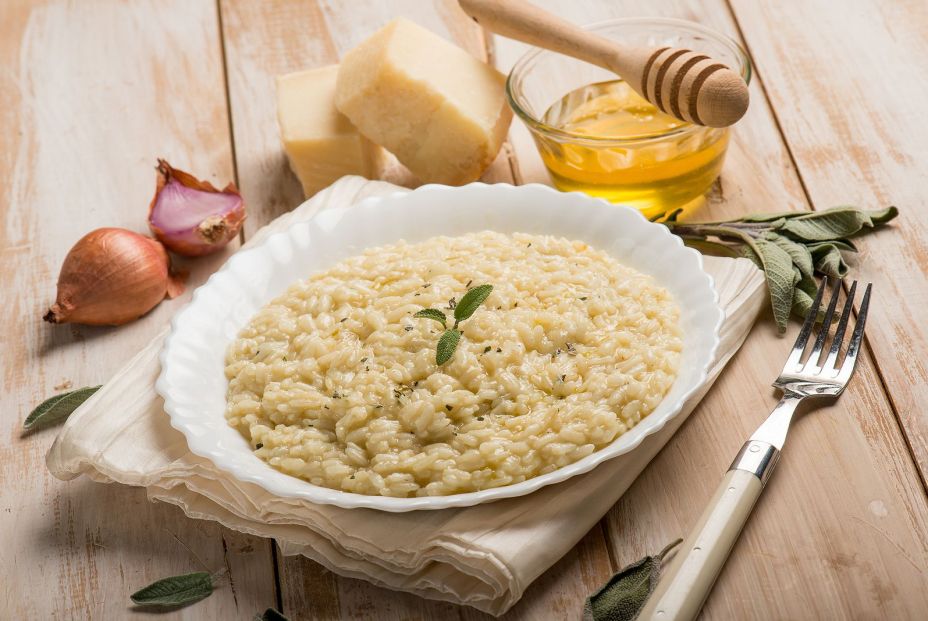 bigstock Risotto with sage honey and pa 365700940