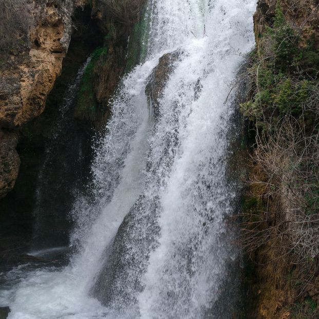 bigstock Calomarde Waterfall In The Sie 299007175