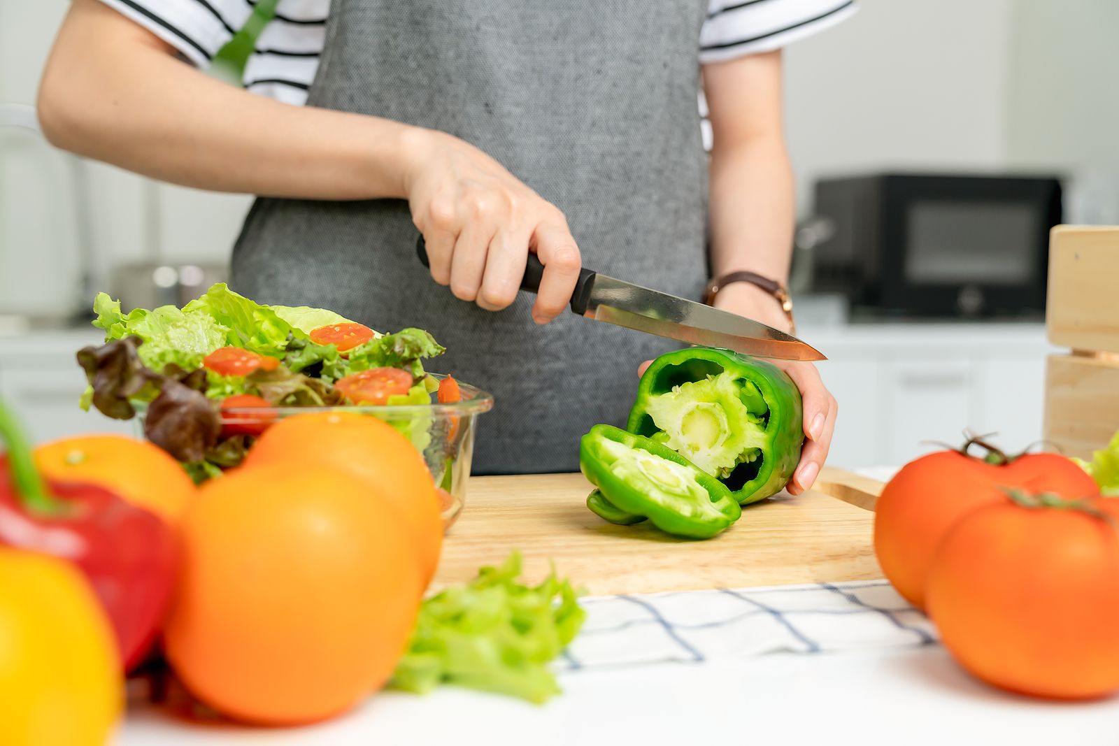 Juliana, brunoise, rondelle... así se cortan los alimentos para cocinar Foto: bigstock 