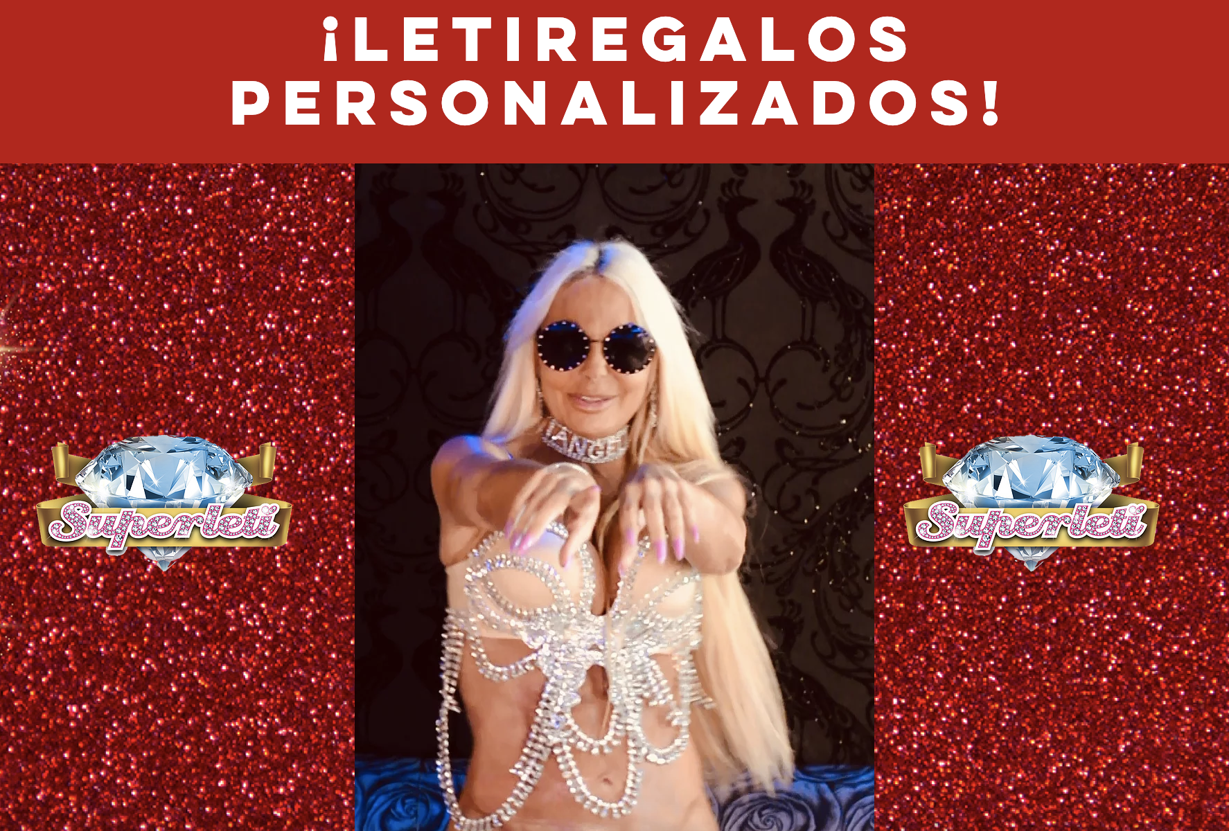 Leticia Sabater abre una web de 'letiregalos' personalizados en los que ella es la protagonista.Foto: www.leticiasabater.com/