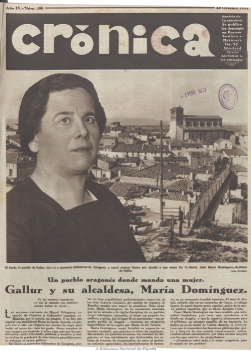 Reportaje publicado en Crónica, 30 de octubre de 1932. FOTO: BIBLIOTECA NACIONAL DE ESPAÑA