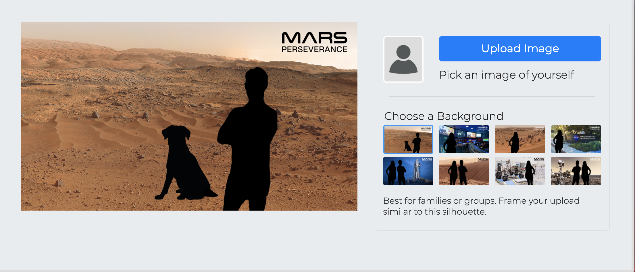 Esta es la página en la que puedes editar fotos en Marte. Imagen: NASA