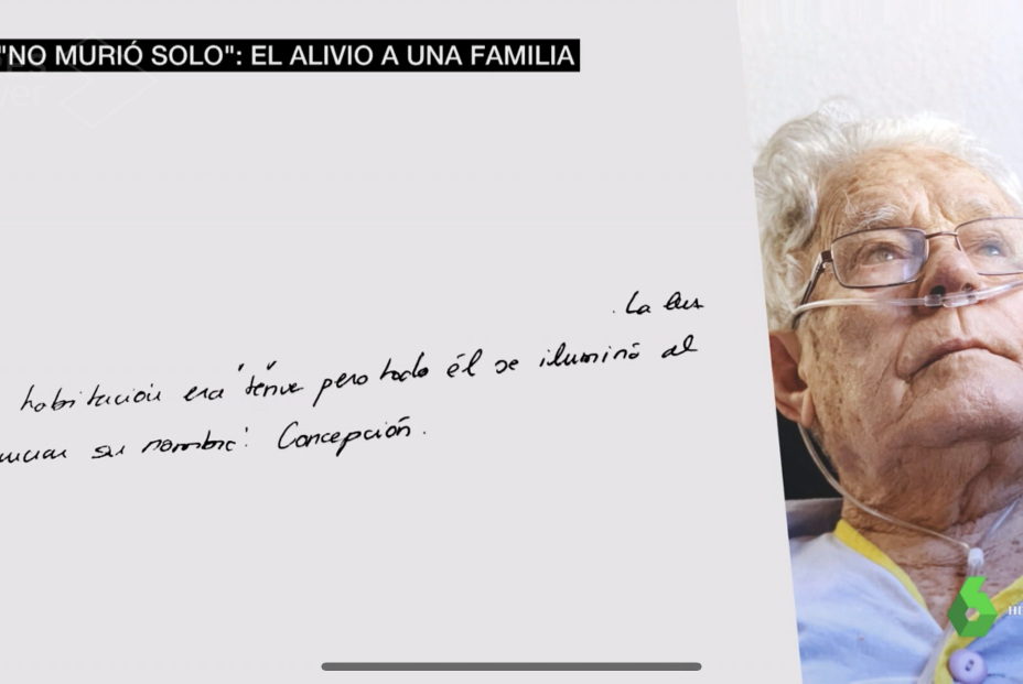 La carta anónima de una enfermera a la familia de Gregorio, fallecido por coronavirus