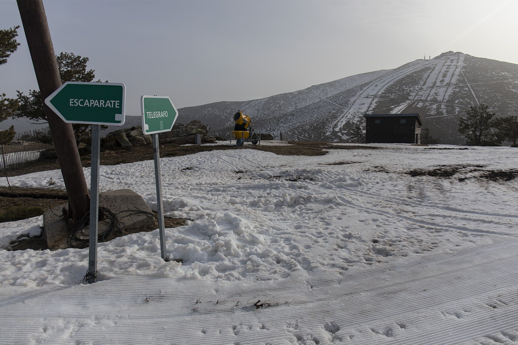 Transición Ecológica obliga a cerrar la Estación de esquí de Navacerrada. Esta es su historia. Foto: Europa Press 