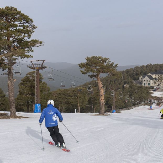 Pista del bosque. Estacion de esquí de Navacerrada. Foto Europa Press 