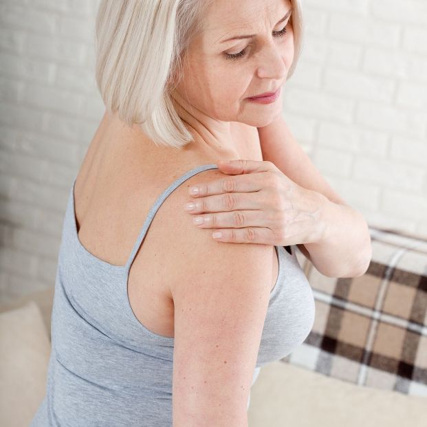 bigstock Woman With Pain In Shoulder P 350613869