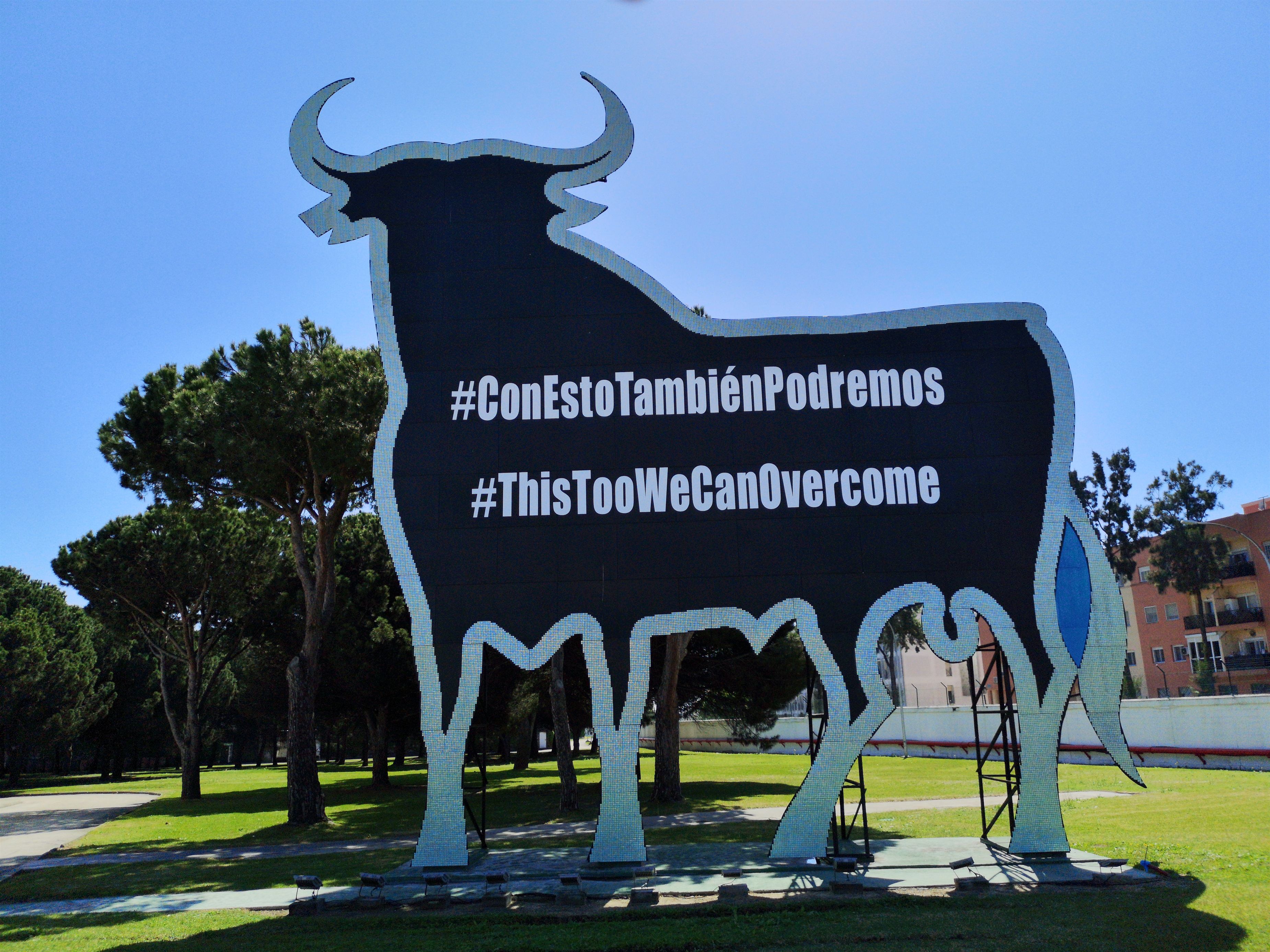 Toro de Osborne 2020 contra la covid. Foto: EuropaPress