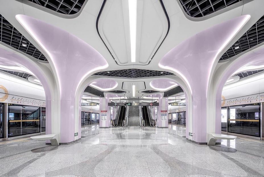 Un ciudad china estrena la línea de metro automática más futurista de mundo. Foto:Spanta Design