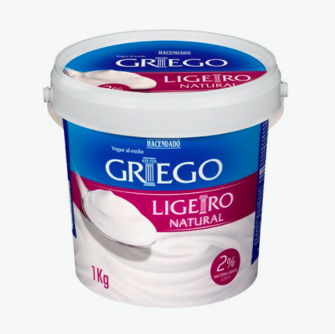 Yogur griego ligero natural Mercadona