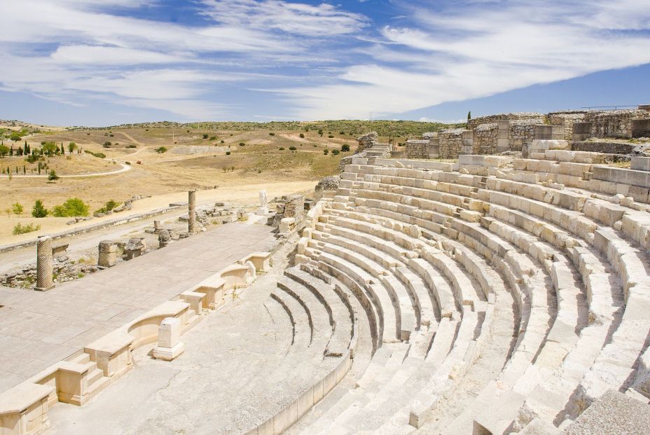 bigstock Roman Theatre of Segobriga Sa 16110908