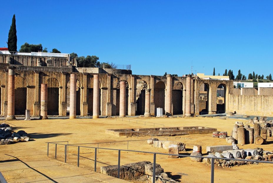 bigstock View Of The Roman Theatre Ruin 355694096