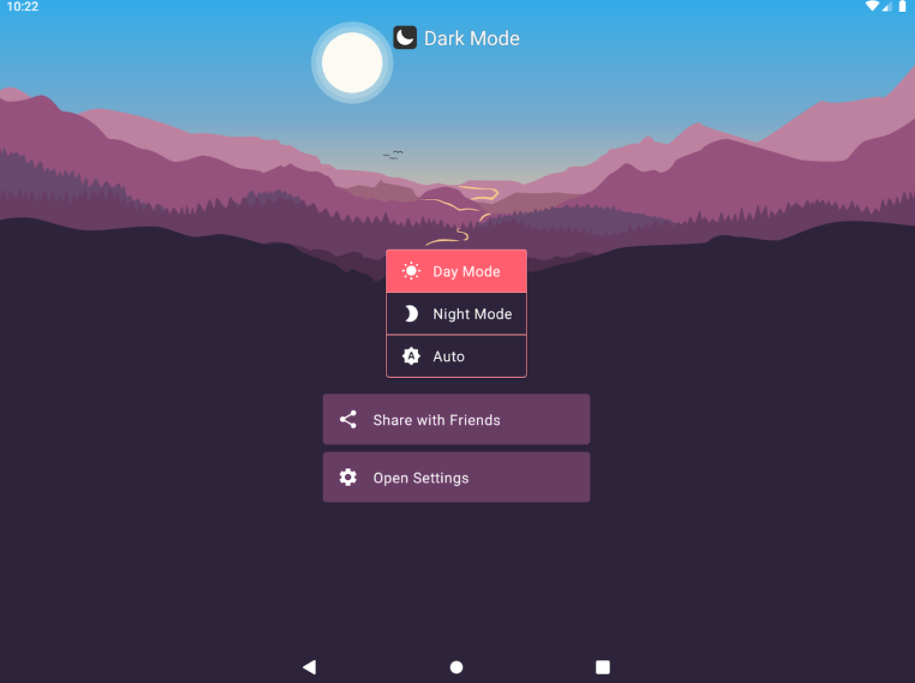 Dark Mode app