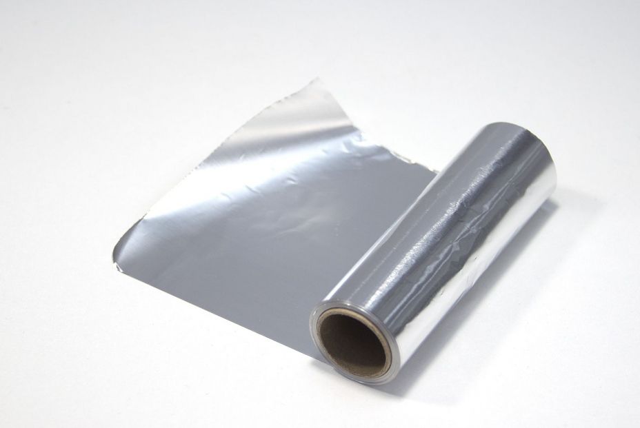 bigstock A Roll Of Aluminum Foil On A W 410875846