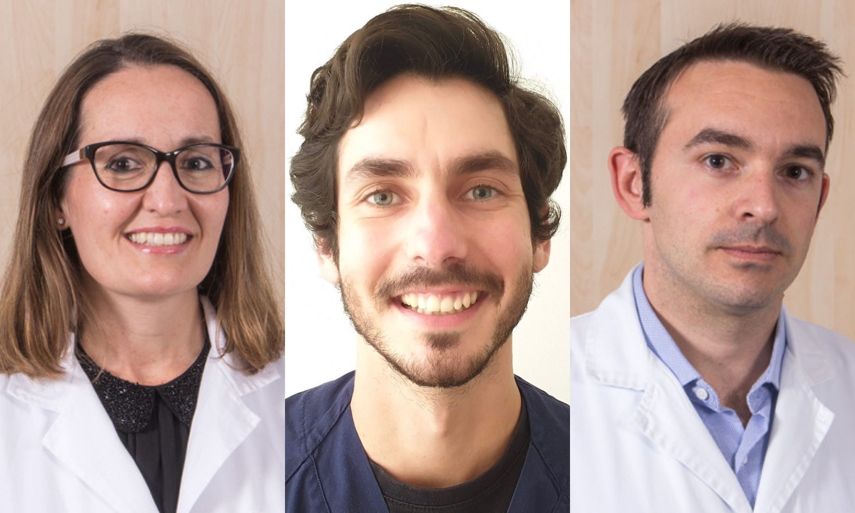 Doctora Virginia Jiménez, doctor Nabil Solh y doctor Rafael García, de la Unidad de Vértigo del Hospital Quirónsalud Málaga