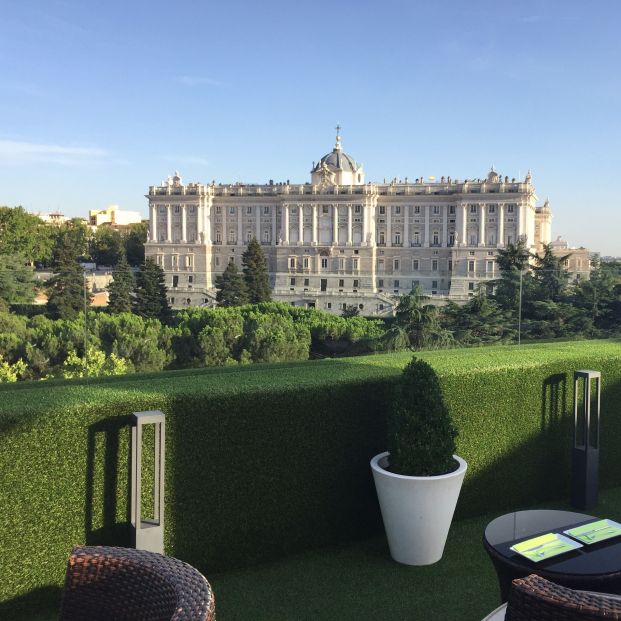 Las mejores vistas de Madrid se disfrutan desde sus terrazas. Foto: Terraza Jardines de Sabatini