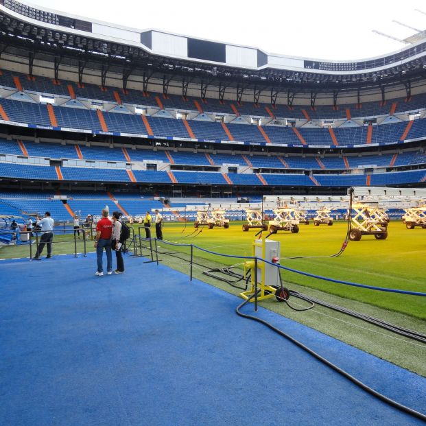 Santiago Bernabéu desde el terreno de juego (Creative commons)